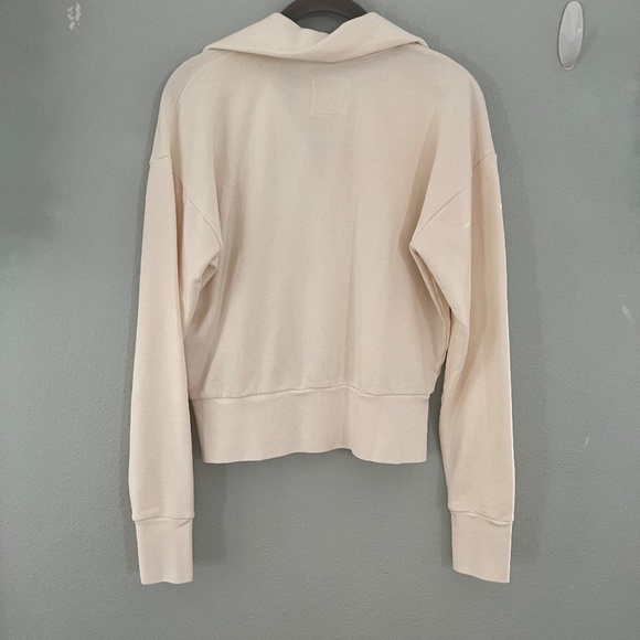 For Days Cream Collared Pull Over Jacket with Zipper - Picture 5 of 5
